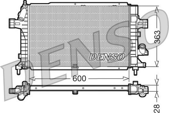 Denso DRM20102 - Radiators, Motora dzesēšanas sistēma autodraugiem.lv