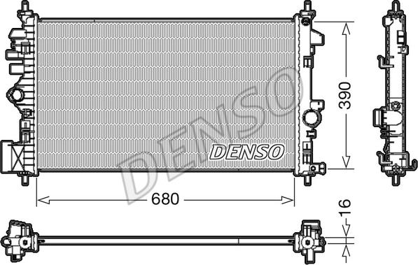 Denso DRM20110 - Radiators, Motora dzesēšanas sistēma autodraugiem.lv