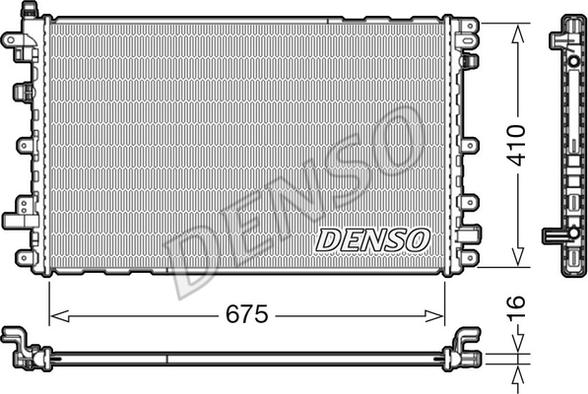 Denso DRM20113 - Radiators, Motora dzesēšanas sistēma autodraugiem.lv