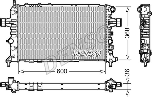 Denso DRM20112 - Radiators, Motora dzesēšanas sistēma autodraugiem.lv