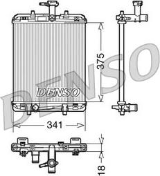 Denso DRM21600 - Radiators, Motora dzesēšanas sistēma autodraugiem.lv