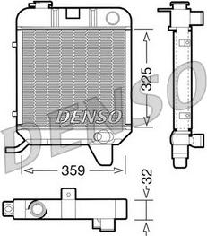 Denso DRM21040 - Radiators, Motora dzesēšanas sistēma autodraugiem.lv