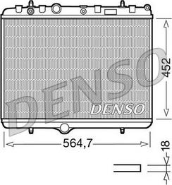 Denso DRM21055 - Radiators, Motora dzesēšanas sistēma autodraugiem.lv