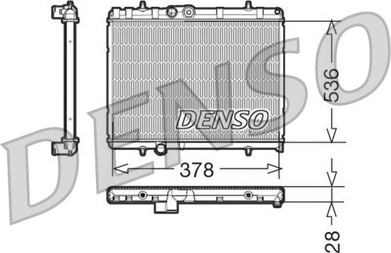 Denso DRM21056 - Radiators, Motora dzesēšanas sistēma autodraugiem.lv