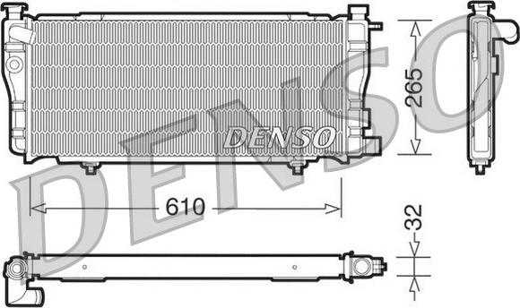 Denso DRM21012 - Radiators, Motora dzesēšanas sistēma autodraugiem.lv