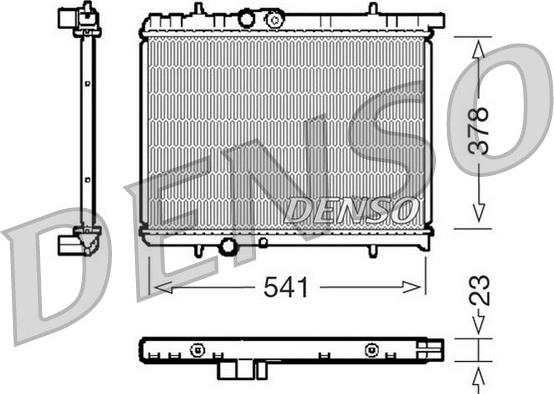 Denso DRM21031 - Radiators, Motora dzesēšanas sistēma autodraugiem.lv