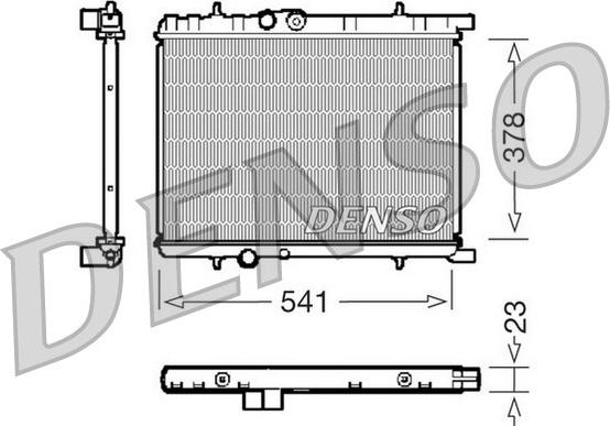 Denso DRM21033 - Radiators, Motora dzesēšanas sistēma autodraugiem.lv
