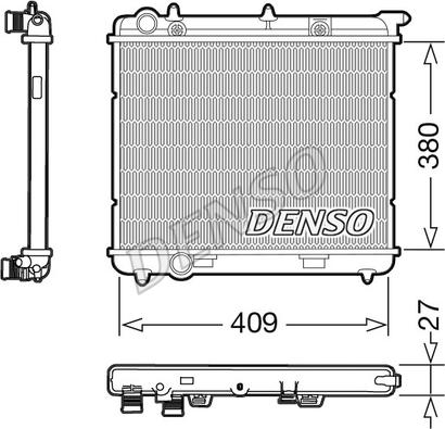 Denso DRM21024 - Radiators, Motora dzesēšanas sistēma autodraugiem.lv