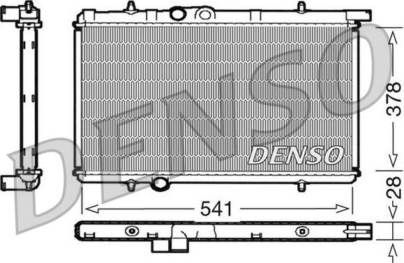 Denso DRM21021 - Radiators, Motora dzesēšanas sistēma autodraugiem.lv