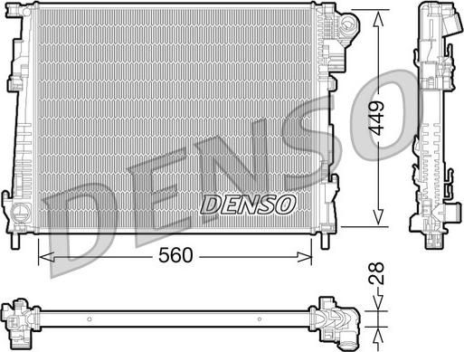 Denso DRM23094 - Radiators, Motora dzesēšanas sistēma autodraugiem.lv