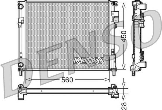 Denso DRM23096 - Radiators, Motora dzesēšanas sistēma autodraugiem.lv