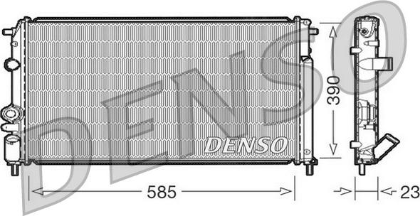 Denso DRM23053 - Radiators, Motora dzesēšanas sistēma autodraugiem.lv