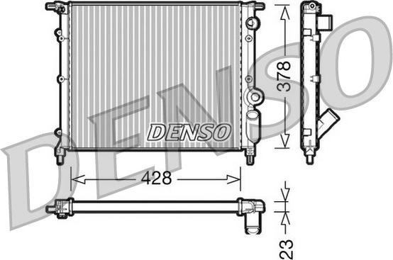 Denso DRM23004 - Radiators, Motora dzesēšanas sistēma autodraugiem.lv