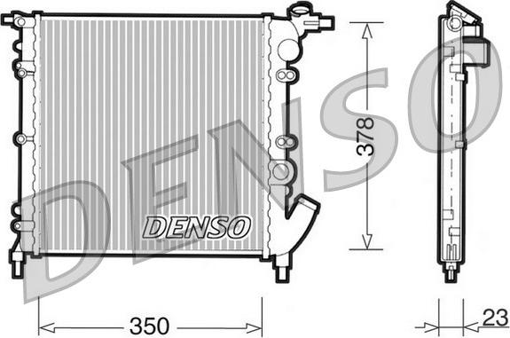 Denso DRM23003 - Radiators, Motora dzesēšanas sistēma autodraugiem.lv