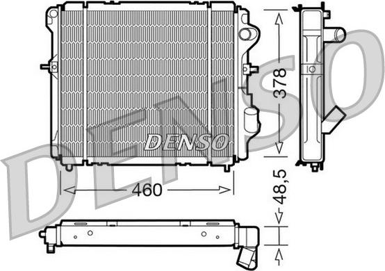 Denso DRM23007 - Radiators, Motora dzesēšanas sistēma autodraugiem.lv