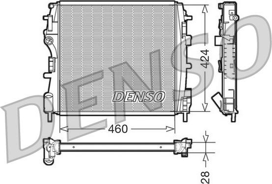 Denso DRM23019 - Radiators, Motora dzesēšanas sistēma autodraugiem.lv