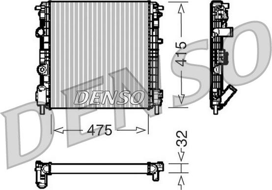 Denso DRM23015 - Radiators, Motora dzesēšanas sistēma autodraugiem.lv
