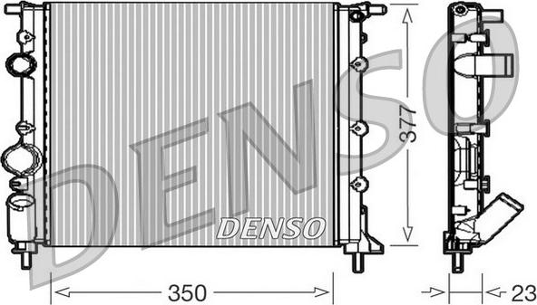 Denso DRM23010 - Radiators, Motora dzesēšanas sistēma autodraugiem.lv