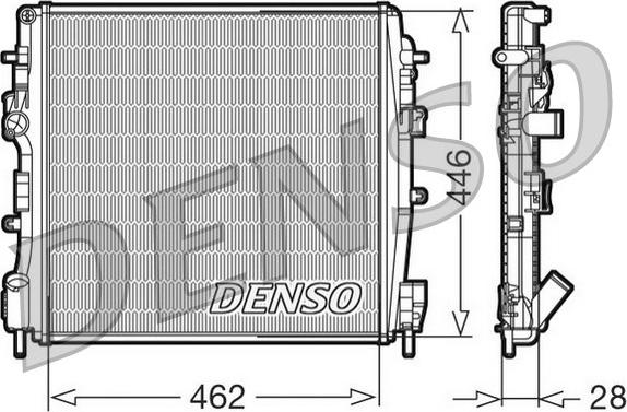 Denso DRM23018 - Radiators, Motora dzesēšanas sistēma autodraugiem.lv