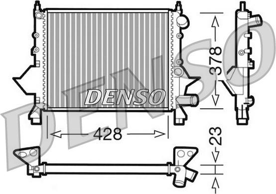 Denso DRM23081 - Radiators, Motora dzesēšanas sistēma autodraugiem.lv