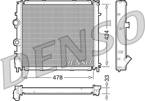 Denso DRM23030 - Radiators, Motora dzesēšanas sistēma autodraugiem.lv