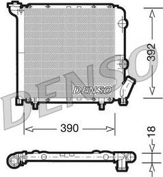 Denso DRM23029 - Radiators, Motora dzesēšanas sistēma autodraugiem.lv