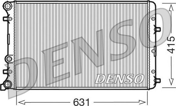 Denso DRM27004 - Radiators, Motora dzesēšanas sistēma autodraugiem.lv