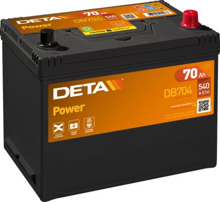 DETA DB704 - Startera akumulatoru baterija autodraugiem.lv