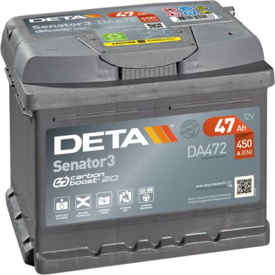 DETA DA472 - Startera akumulatoru baterija autodraugiem.lv