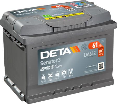 DETA DA612 - Startera akumulatoru baterija autodraugiem.lv