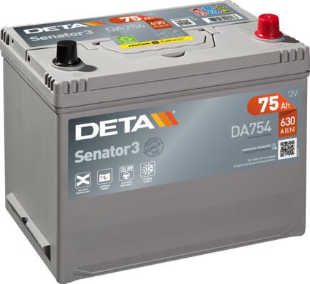 DETA DA754 - Startera akumulatoru baterija autodraugiem.lv