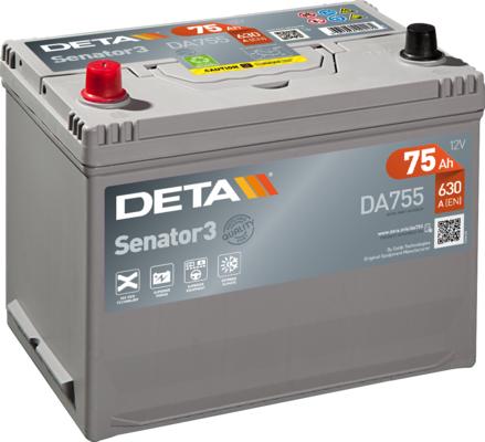 DETA DA755 - Startera akumulatoru baterija autodraugiem.lv