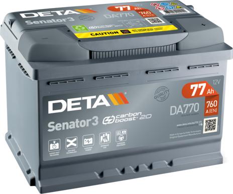 DETA DA770 - Startera akumulatoru baterija autodraugiem.lv