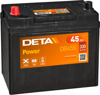 DETA DB455 - Startera akumulatoru baterija autodraugiem.lv