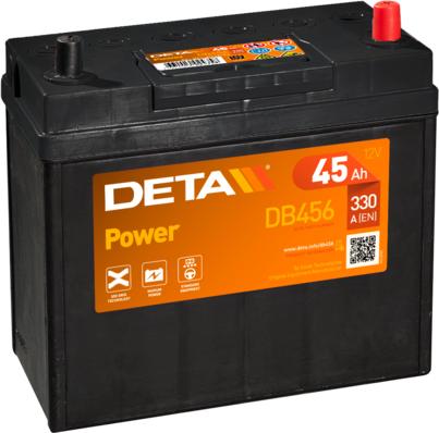 DETA DB456 - Startera akumulatoru baterija autodraugiem.lv