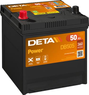 DETA DB505 - Startera akumulatoru baterija autodraugiem.lv