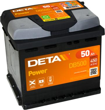 DETA DB500 - Startera akumulatoru baterija autodraugiem.lv