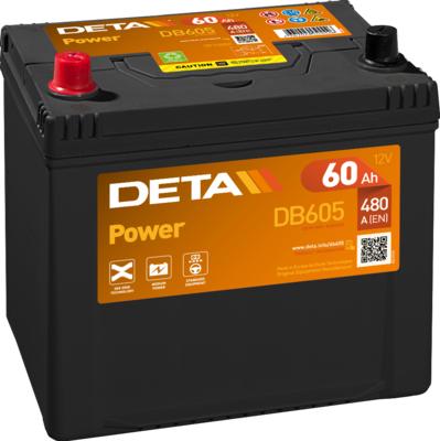 DETA DB605 - Startera akumulatoru baterija autodraugiem.lv