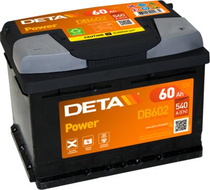 DETA DB602 - Startera akumulatoru baterija autodraugiem.lv