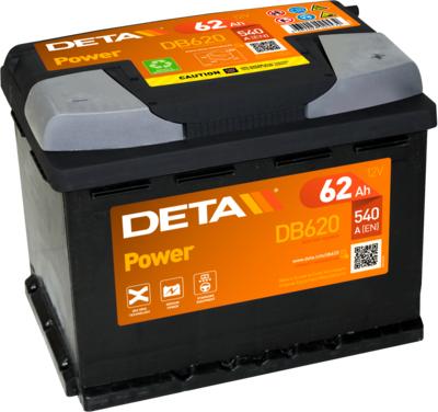 DETA DB620 - Startera akumulatoru baterija autodraugiem.lv
