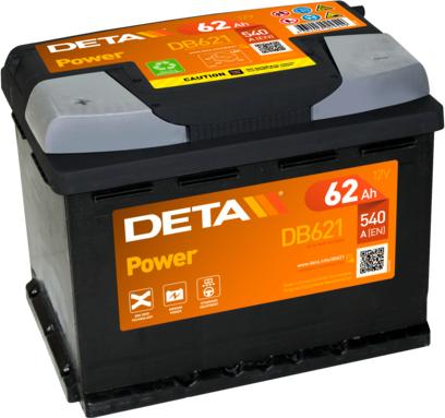 DETA DB621 - Startera akumulatoru baterija autodraugiem.lv