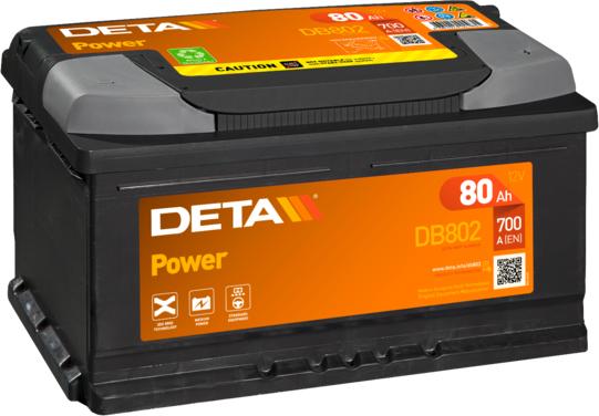 DETA DB802 - Startera akumulatoru baterija autodraugiem.lv