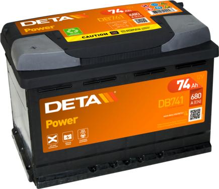 DETA DB741 - Startera akumulatoru baterija autodraugiem.lv