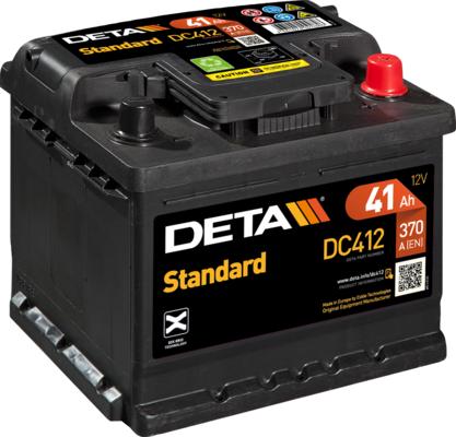 DETA DC412 - Startera akumulatoru baterija autodraugiem.lv