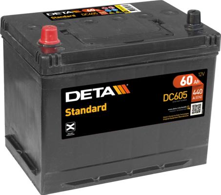 DETA DC605 - Startera akumulatoru baterija autodraugiem.lv