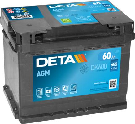 DETA DK600 - Startera akumulatoru baterija autodraugiem.lv