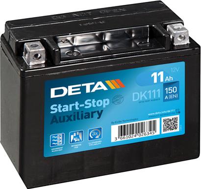 DETA DK111 - Startera akumulatoru baterija autodraugiem.lv