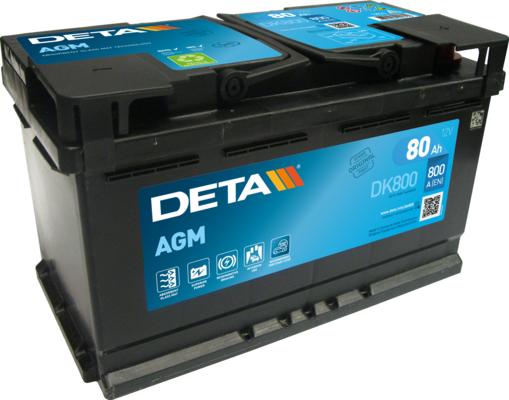 DETA DK800 - Startera akumulatoru baterija autodraugiem.lv