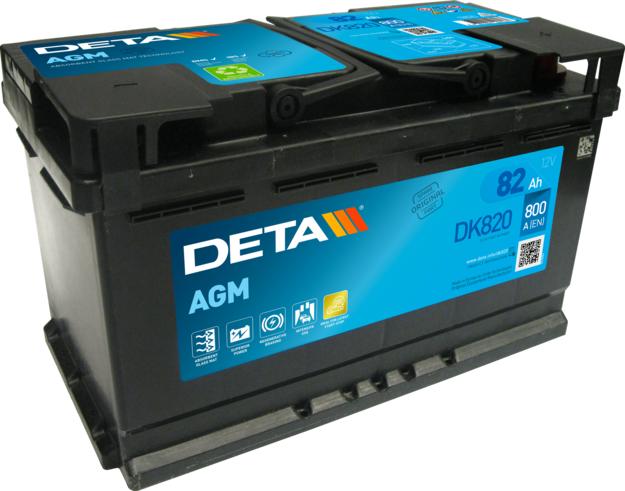 DETA DK820 - Startera akumulatoru baterija autodraugiem.lv