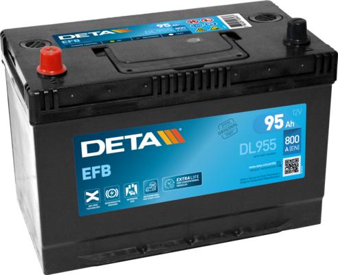 DETA DL955 - Startera akumulatoru baterija autodraugiem.lv